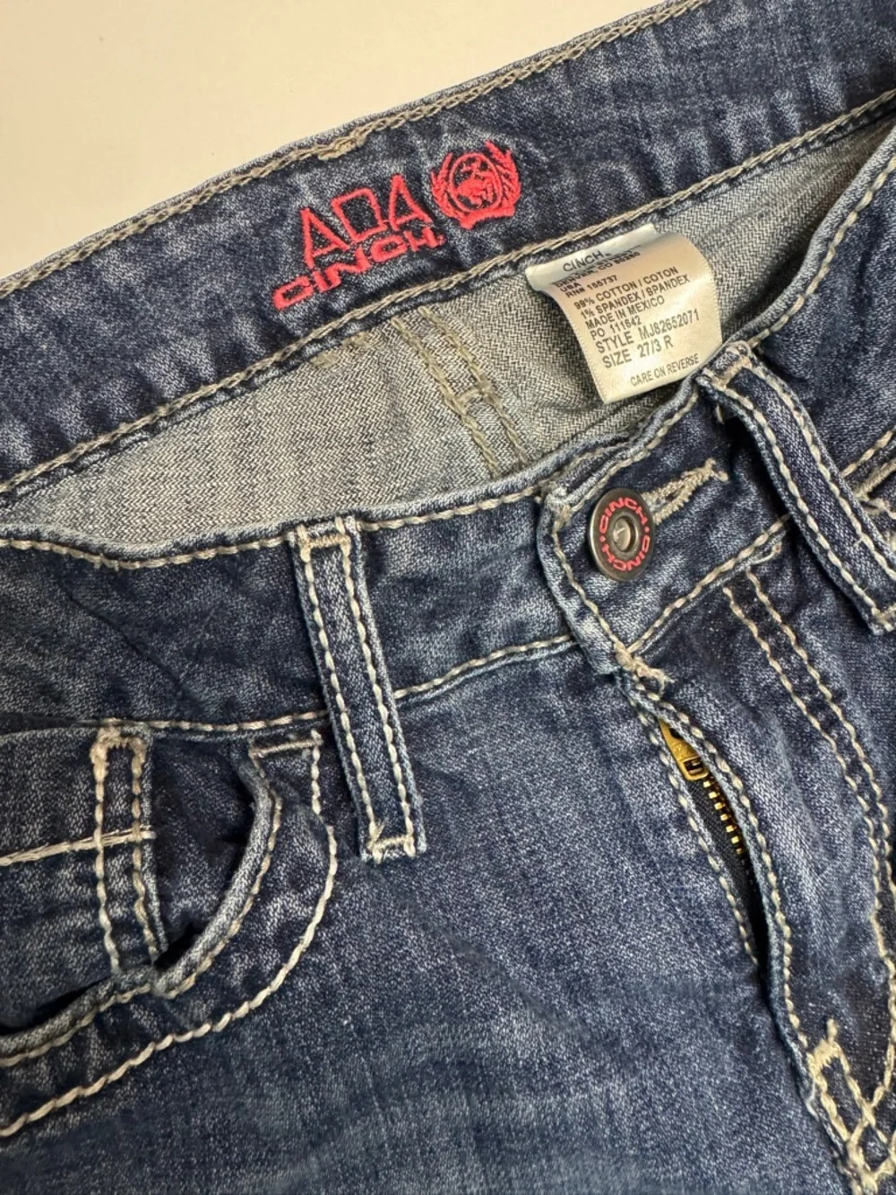 Cinch Women's Bootcut Jeans in Faded Blue - Picture 11 of 16